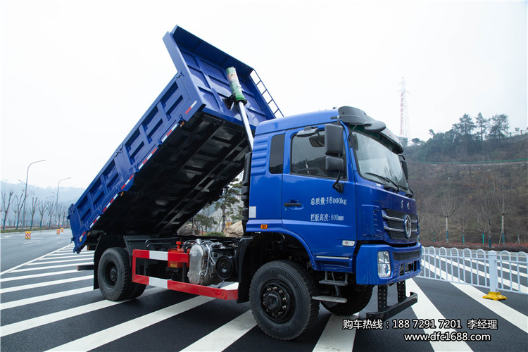 东风原厂国六上户四驱越野自卸卡车--四驱爬山虎拉木车