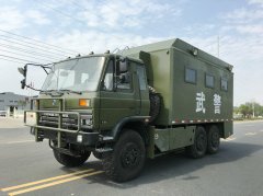 六驱越野餐厨车，东风六驱野外自行式炊事车，炊事作业越野车