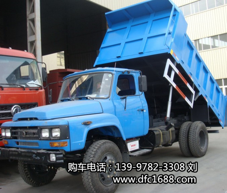 四驱尖头自卸货车 东风4×4自卸车_4驱越野自卸车