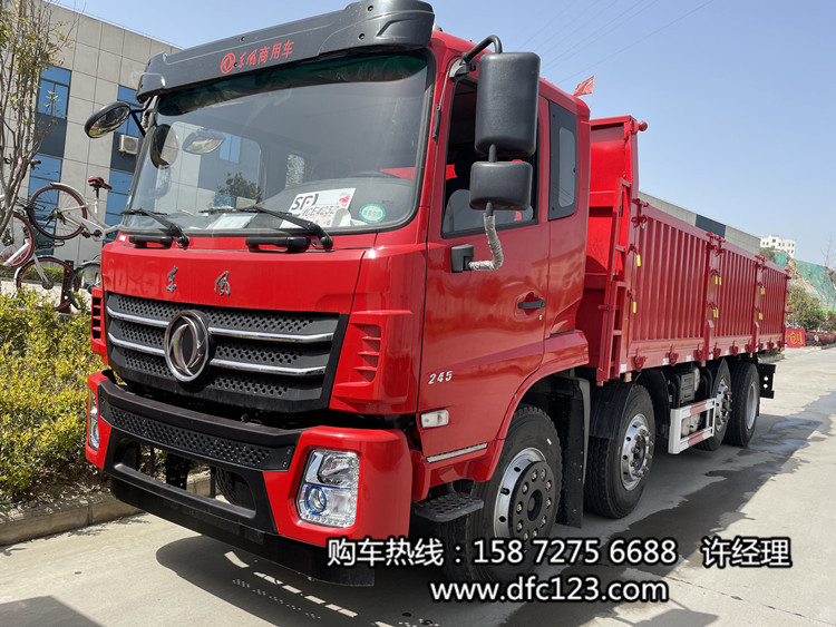 东风轻皮9吨悬浮桥前四后六自卸车-轻量化前四后六侧翻